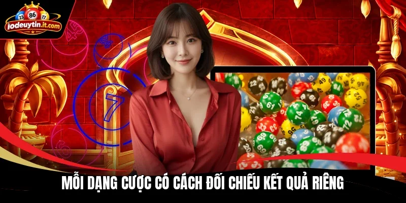 Mỗi dạng cược có cách đối chiếu kết quả riêng