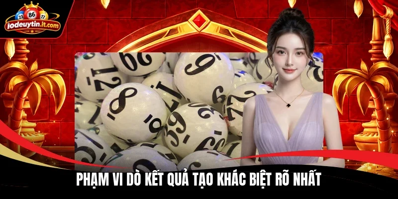 Phạm vi dò kết quả tạo khác biệt rõ nhất